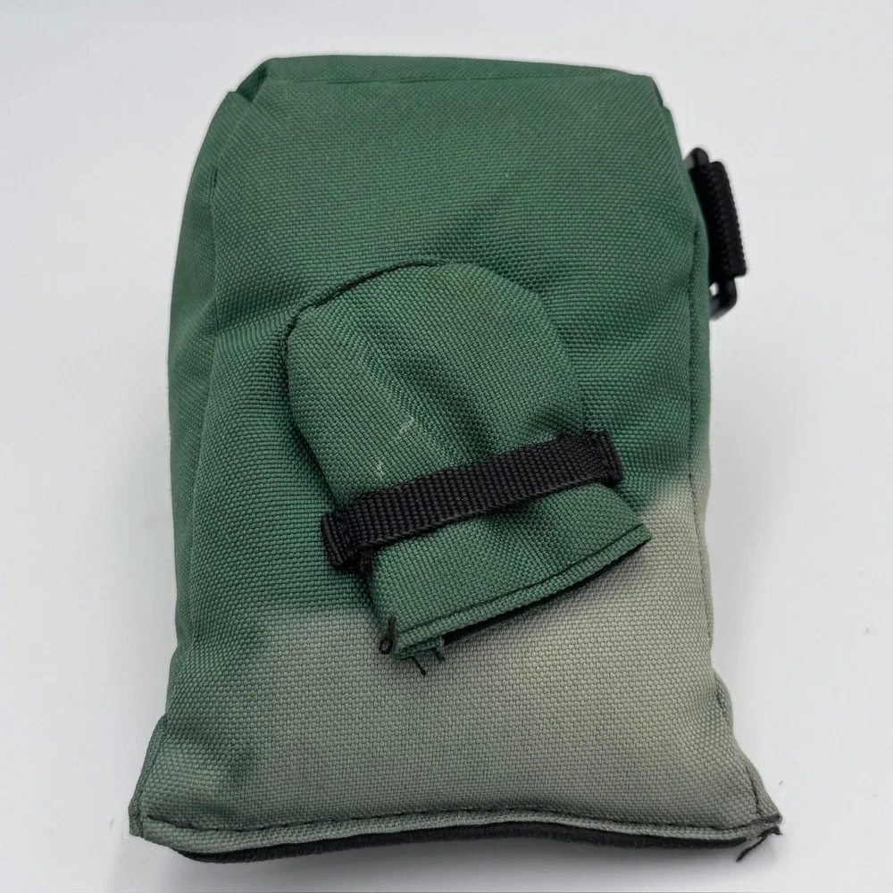 Cabelas Bench Rest Shooting Bag Green Black Canvas Rifle Support Range Gear